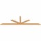 Ekena Millwork Saratoga Smooth Timber Gable Bracket, Western Red Cedar, 96"W x 28"H x 1 1/2"D x 3 1/2"F, 7/12 Pitch GBW096X28X0204SAR00SWR - alternate 3